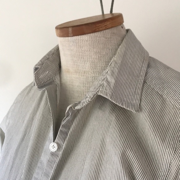 Steven Alan extended button down pinstripe shirt S - Picture 3 of 6